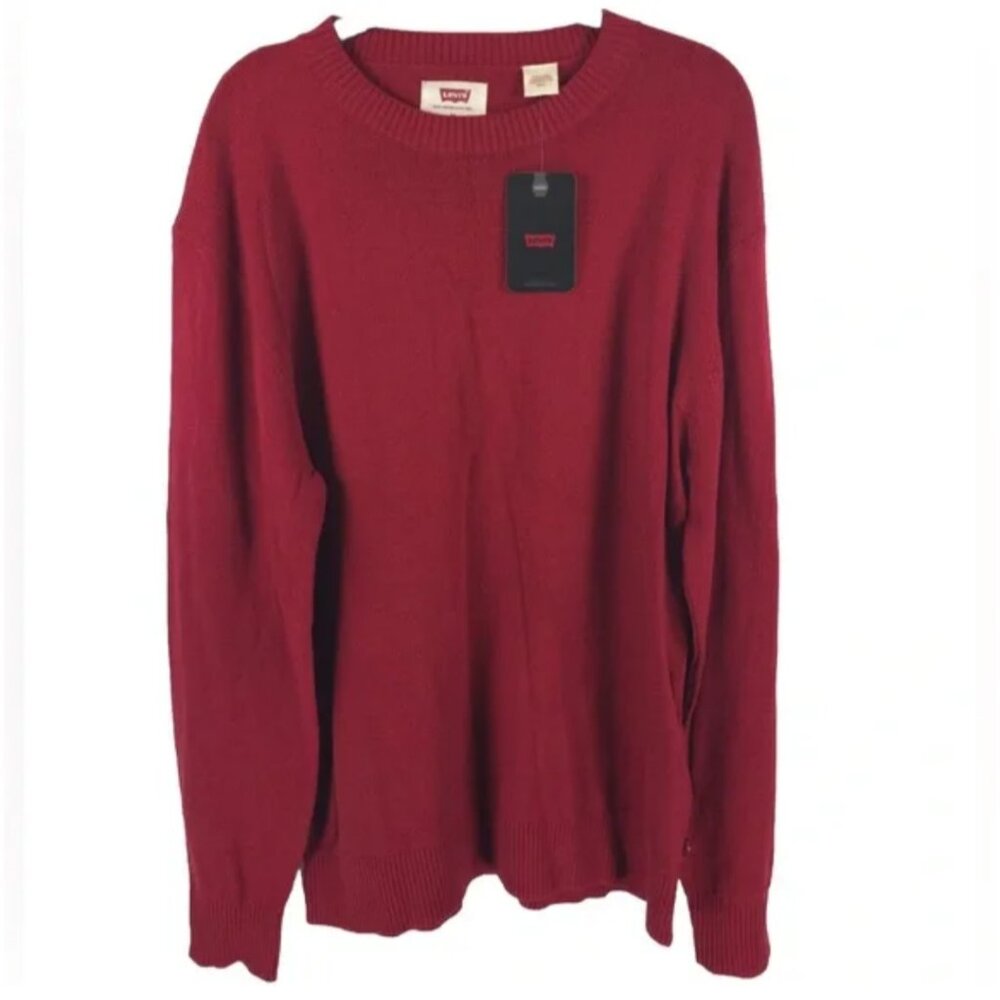 NWT LEVI’S RELAXED Rib Crew Neck Rib Cuffs Knit Pullover‎ Sweater UNISEX Size M